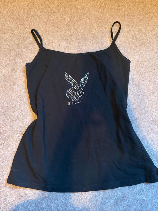 PLAYBOY Tops - Playboy Intimates Bunny Vintage Rhinestone Tank Top
